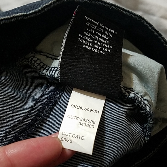 Torrid plus size 24 leopard print blue jeans - Picture 4 of 5